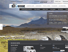 Tablet Screenshot of campingcarfrance.com